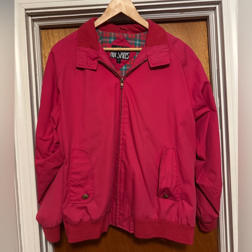 Hot Spices Harrison Style Jacket in Red with Gold Buttons Sz Large